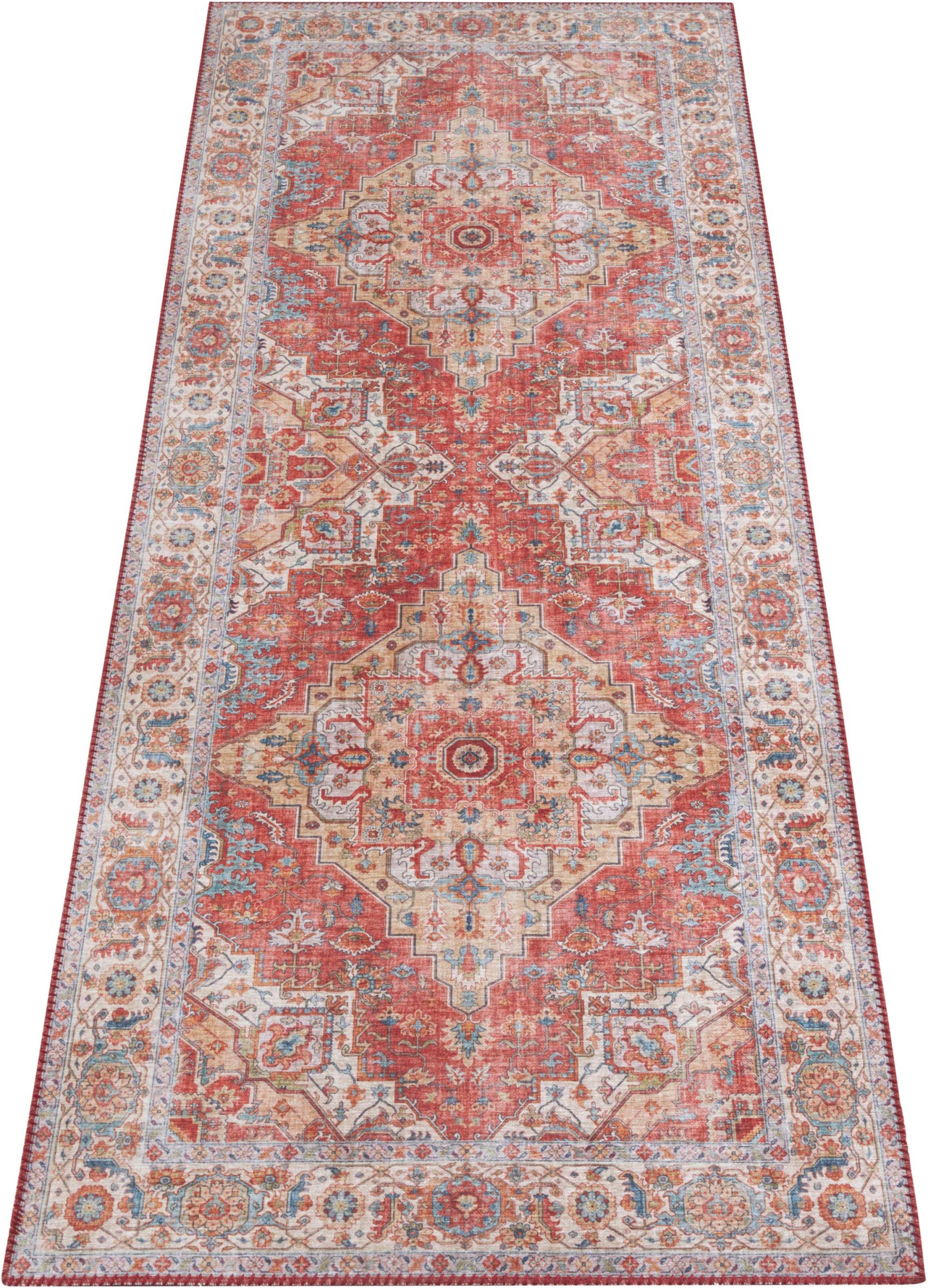 NORTHRUGS Teppich »Sylla«, rechteckig, 5 mm Höhe, Orientalisch, Läufer, Vintage, Wohnzimmer, Schlafzimmer, Esszimmer von NORTHRUGS