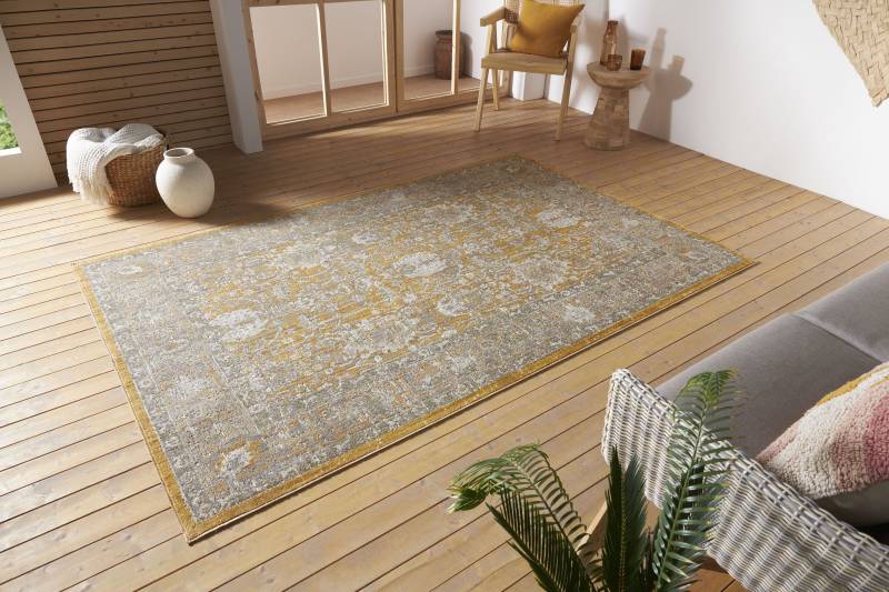 NORTHRUGS Teppich »Luxor«, rechteckig, 3 mm Höhe, In-& Outdoor, Läufer, Wetterfest, Balkon, Wohnzimmer, Orient von NORTHRUGS