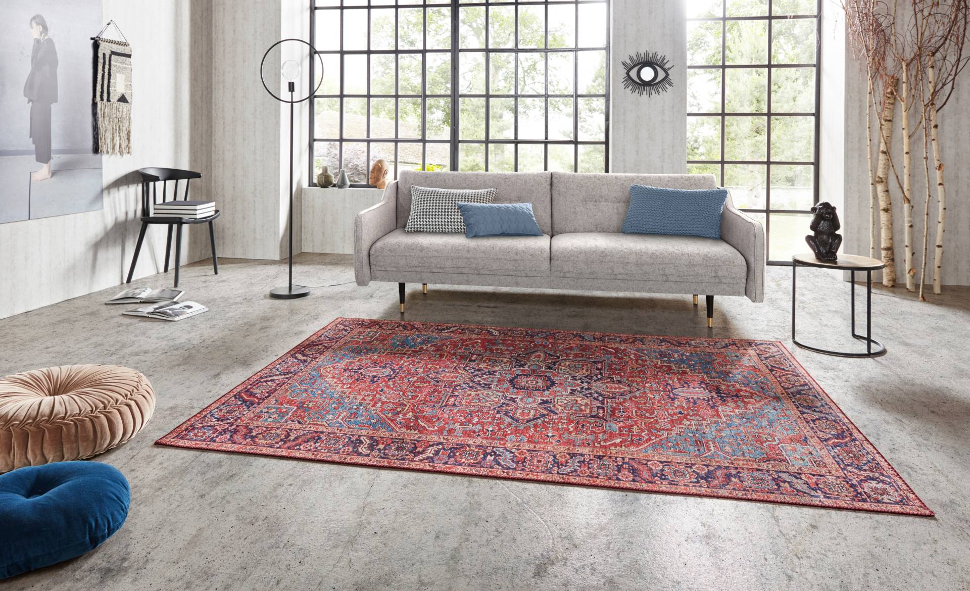NORTHRUGS Teppich »Amata«, rechteckig, 5 mm Höhe, Orientalisch, Läufer, Vintage, Wohnzimmer, Schlafzimmer, Esszimmer NORTHRUGS Teppich »Amata«, rechteckig, 5 mm Höhe, Orientalisch, Läufer, Vintage, Wohnzimmer, Schlafzimmer, Esszimmer von NORTHRUGS