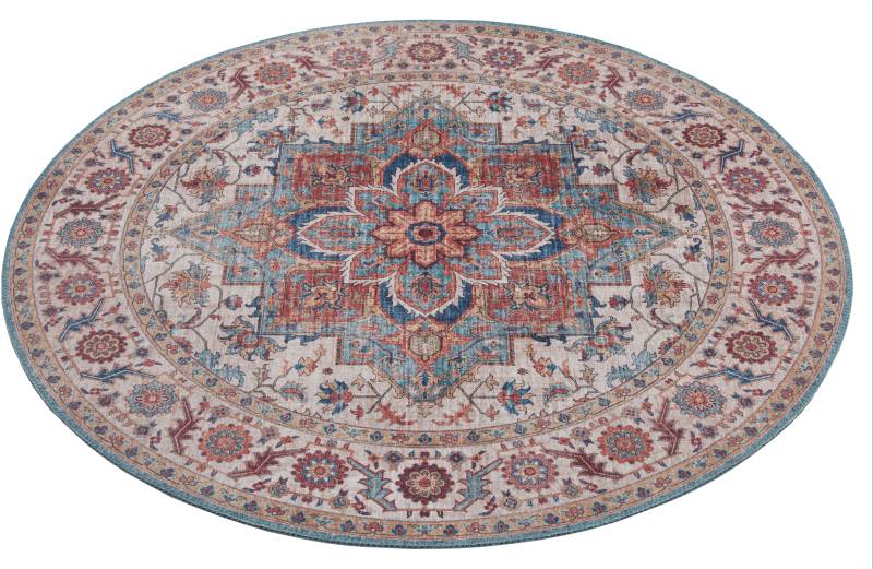 NOURISTAN Teppich »Anthea«, rund, 5 mm Höhe, Orientalisch, Orient, Vintage, Wohnzimmer, Schlafzimmer, Esszimmer von NOURISTAN