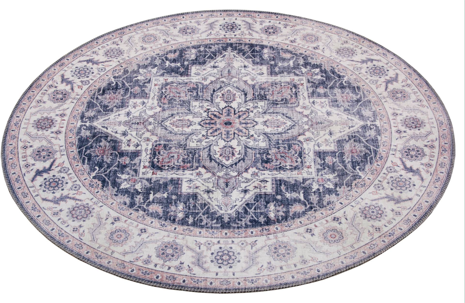 NOURISTAN Teppich »Anthea«, rund, 5 mm Höhe, Orientalisch, Orient, Vintage, Wohnzimmer, Schlafzimmer, Esszimmer von NOURISTAN