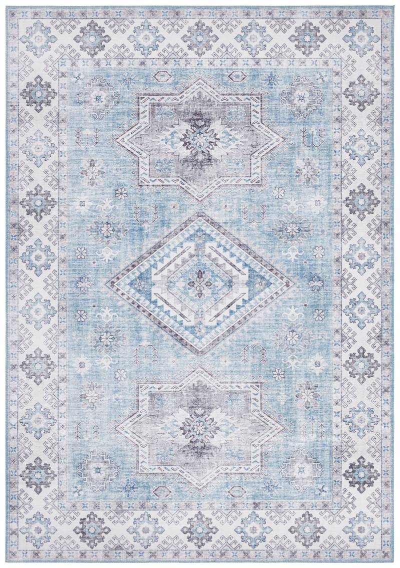 NORTHRUGS Teppich »Gratia«, rechteckig, 5 mm Höhe, Orientalisch, Vintage, Flachgewebe, Läufer, Wohnzimmer, Schlafzimmer von NORTHRUGS