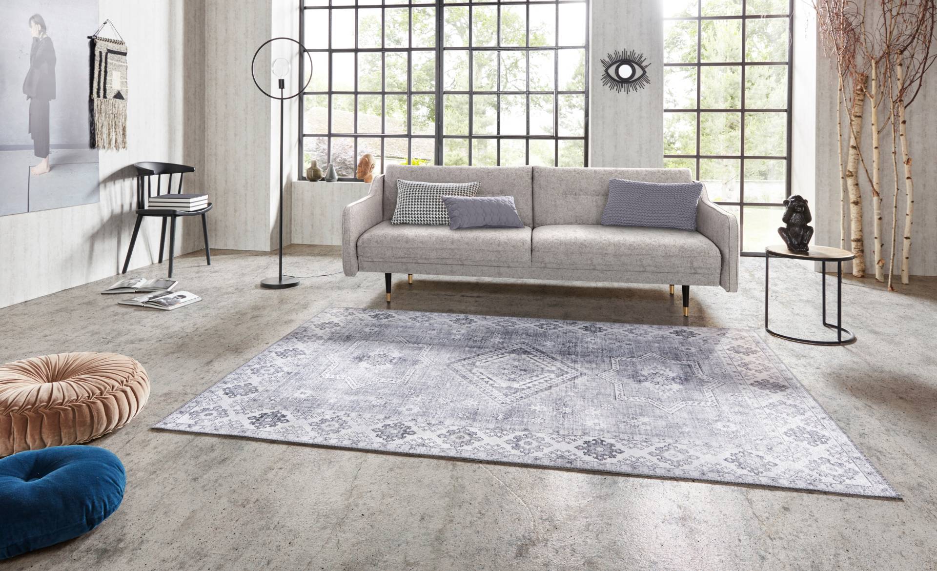 NORTHRUGS Teppich »Gratia«, rechteckig, 5 mm Höhe, Orientalisch, Vintage, Flachgewebe, Läufer, Wohnzimmer, Schlafzimmer NORTHRUGS Teppich »Gratia«, rechteckig, 5 mm Höhe, Orientalisch, Vintage, Flachgewebe, Läufer, Wohnzimmer, Schlafzimmer von NORTHRUGS