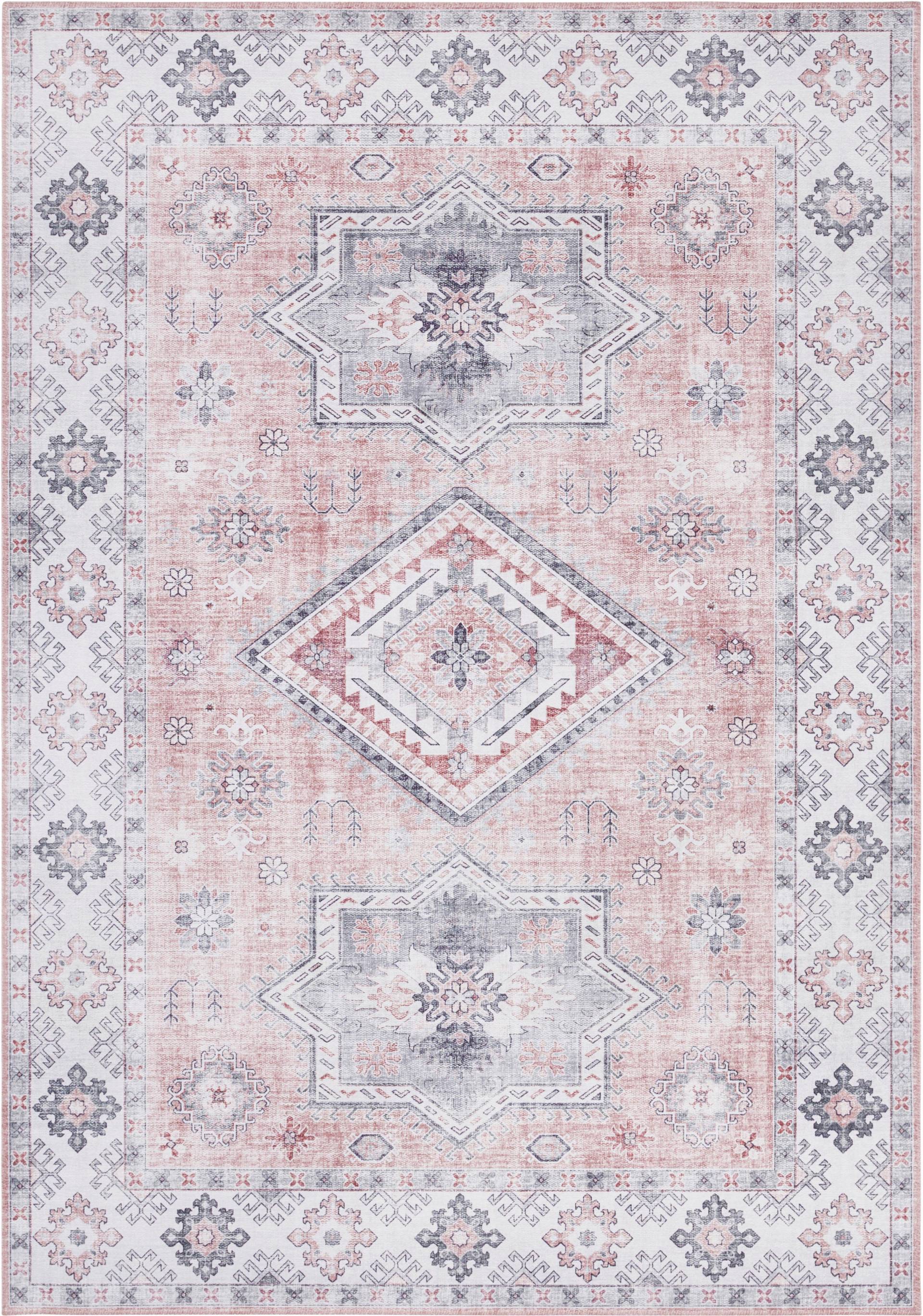 NORTHRUGS Teppich »Gratia«, rechteckig, 5 mm Höhe, Orientalisch, Vintage, Flachgewebe, Läufer, Wohnzimmer, Schlafzimmer von NORTHRUGS