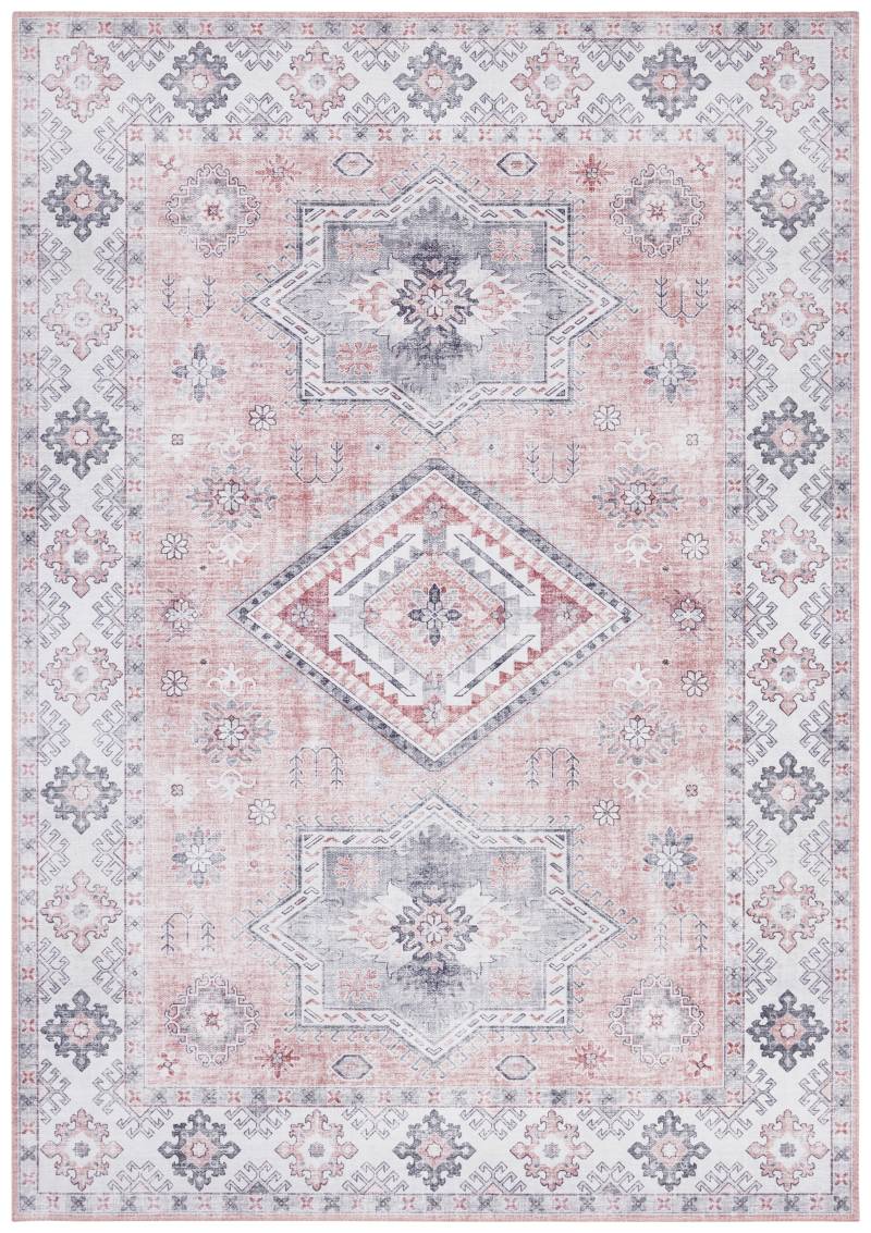 NORTHRUGS Teppich »Gratia«, rechteckig, 5 mm Höhe, Orientalisch, Vintage, Flachgewebe, Läufer, Wohnzimmer, Schlafzimmer von NORTHRUGS