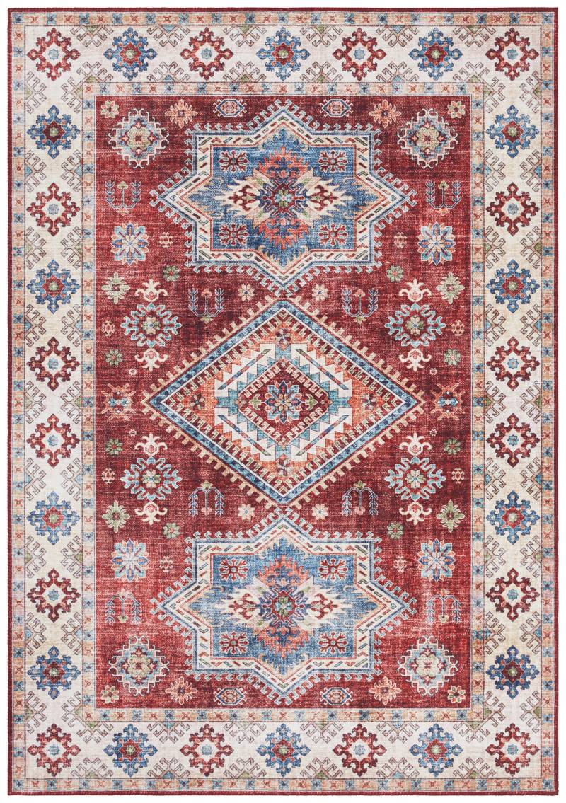 NORTHRUGS Teppich »Gratia«, rechteckig, 5 mm Höhe, Orientalisch, Vintage, Flachgewebe, Läufer, Wohnzimmer, Schlafzimmer von NORTHRUGS