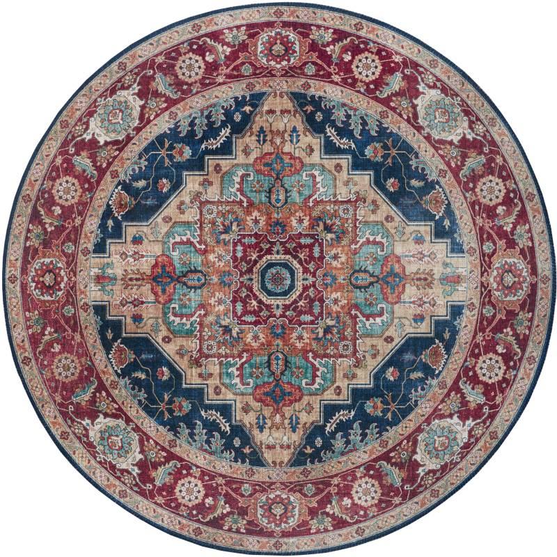 NOURISTAN Teppich »Sylla«, rund, 5 mm Höhe, Orientalisch, Orient, Vintage, Wohnzimmer, Schlafzimmer, Esszimmer von NOURISTAN