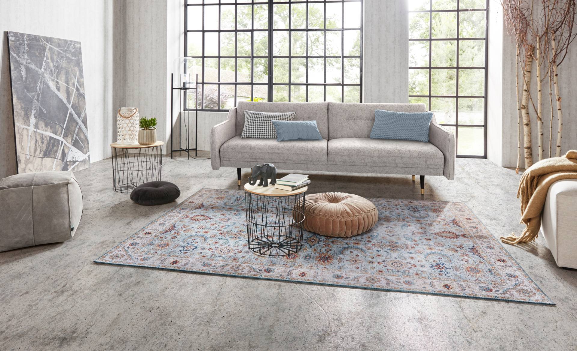 NORTHRUGS Teppich »Vivana«, rechteckig, 5 mm Höhe, Orientalisch, Läufer, Vintage, Wohnzimmer, Schlafzimmer, Esszimmer NORTHRUGS Teppich »Vivana«, rechteckig, 5 mm Höhe, Orientalisch, Läufer, Vintage, Wohnzimmer, Schlafzimmer, Esszimmer von NORTHRUGS