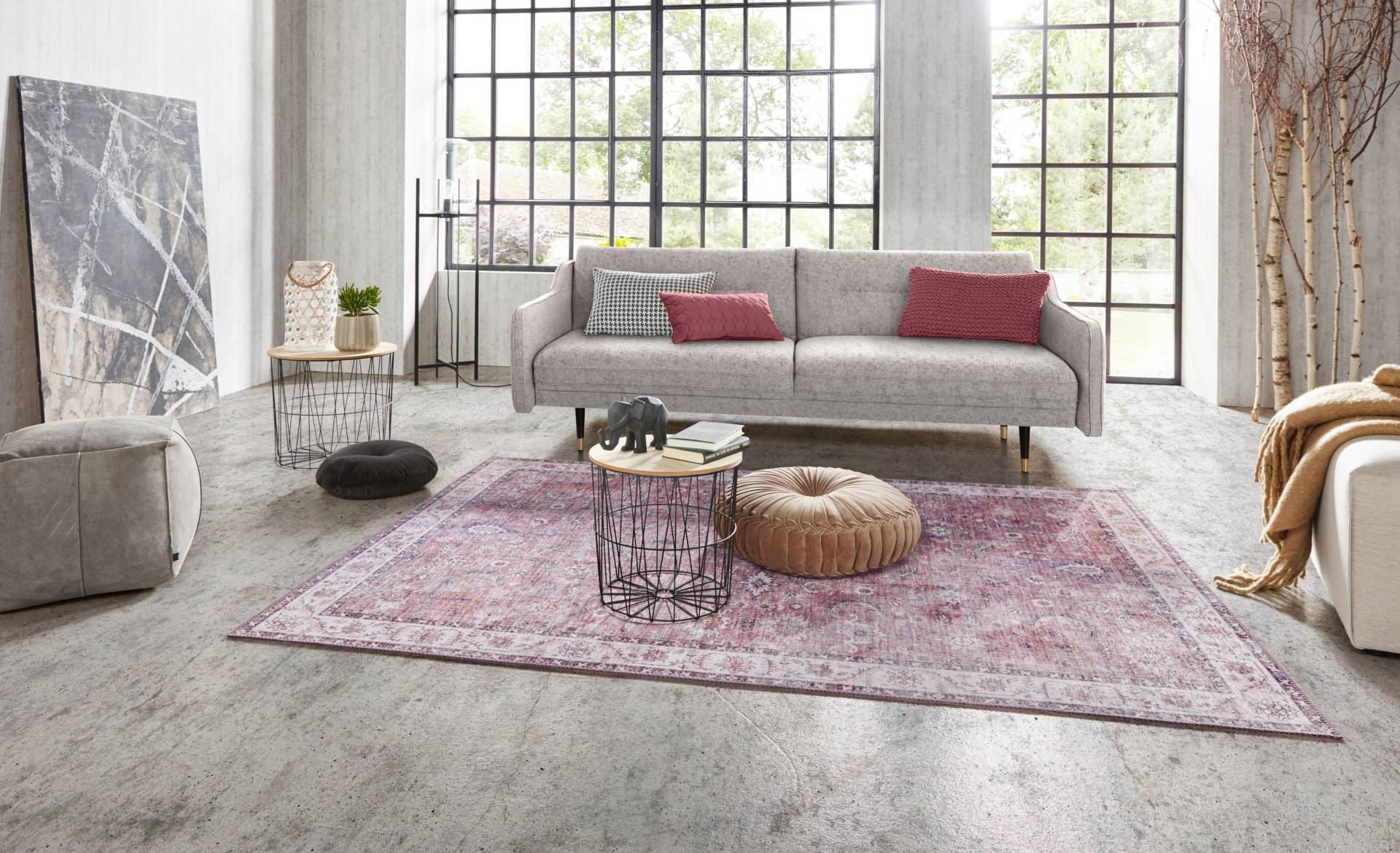 NORTHRUGS Teppich »Vivana«, rechteckig, 5 mm Höhe, Orientalisch, Läufer, Vintage, Wohnzimmer, Schlafzimmer, Esszimmer NORTHRUGS Teppich »Vivana«, rechteckig, 5 mm Höhe, Orientalisch, Läufer, Vintage, Wohnzimmer, Schlafzimmer, Esszimmer von NORTHRUGS