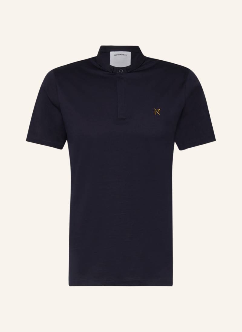 Nowadays Jersey-Poloshirt blau von NOWADAYS