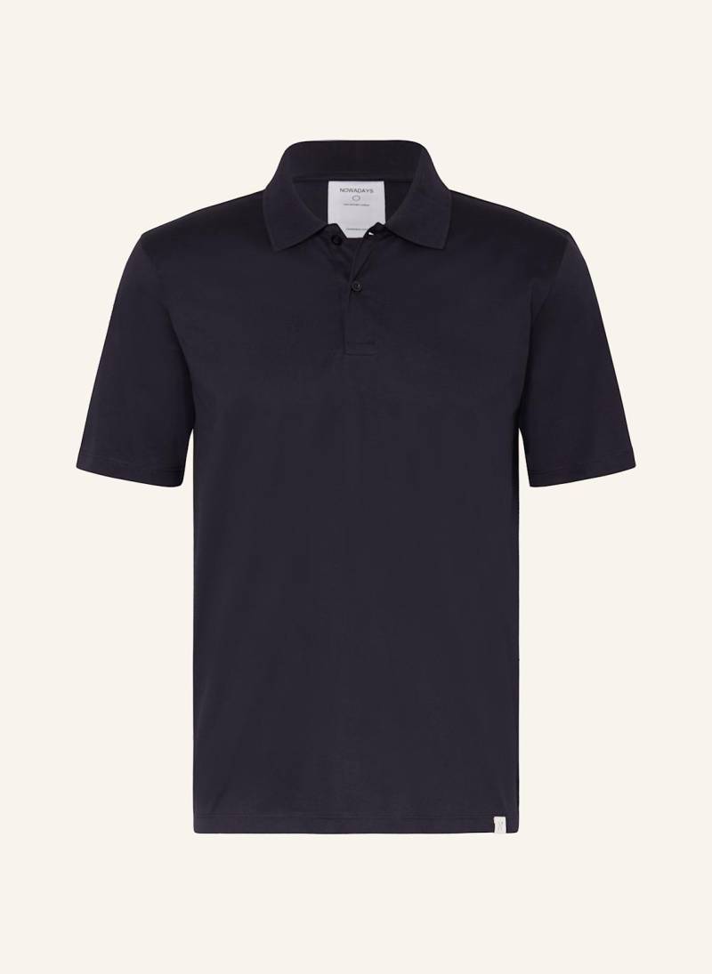 Nowadays Jersey-Poloshirt blau von NOWADAYS