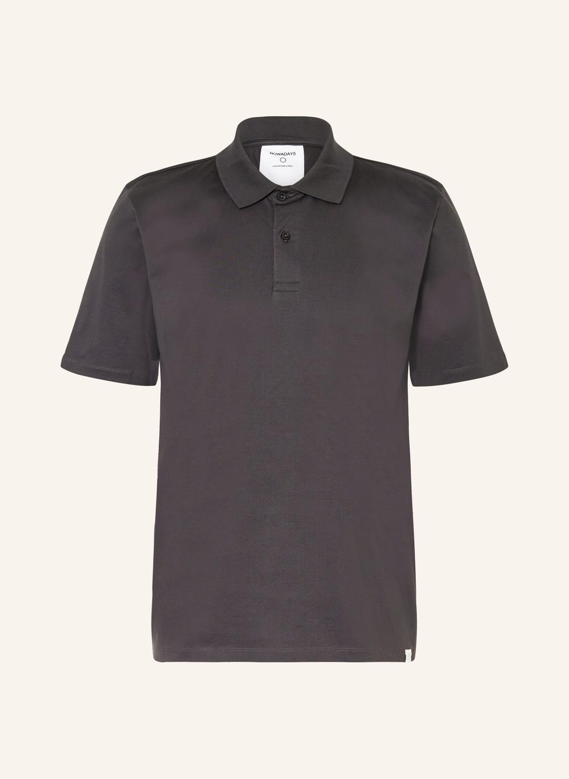 Nowadays Jersey-Poloshirt grau Nowadays Jersey-Poloshirt grau von NOWADAYS
