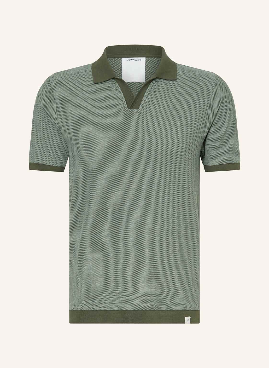 Nowadays Strick-Poloshirt gruen Nowadays Strick-Poloshirt gruen von NOWADAYS