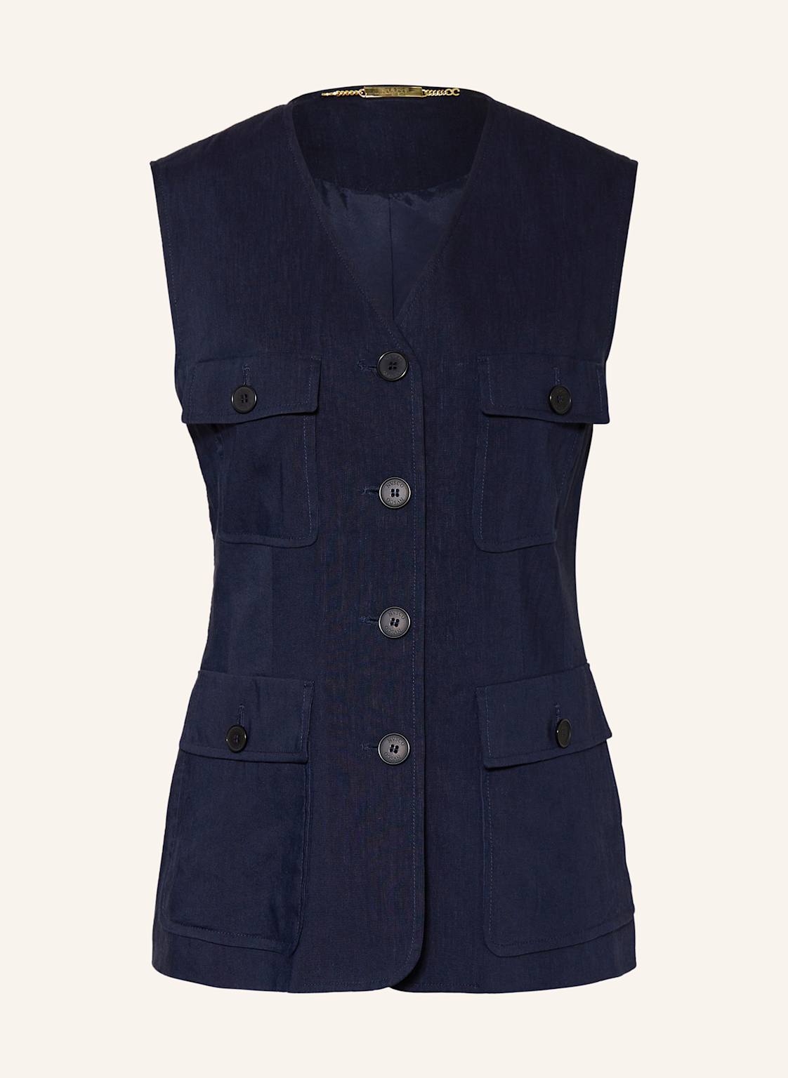 Nvsco Blazerweste Melody Mit Leinen blau Nvsco Blazerweste Melody Mit Leinen blau von NVSCO