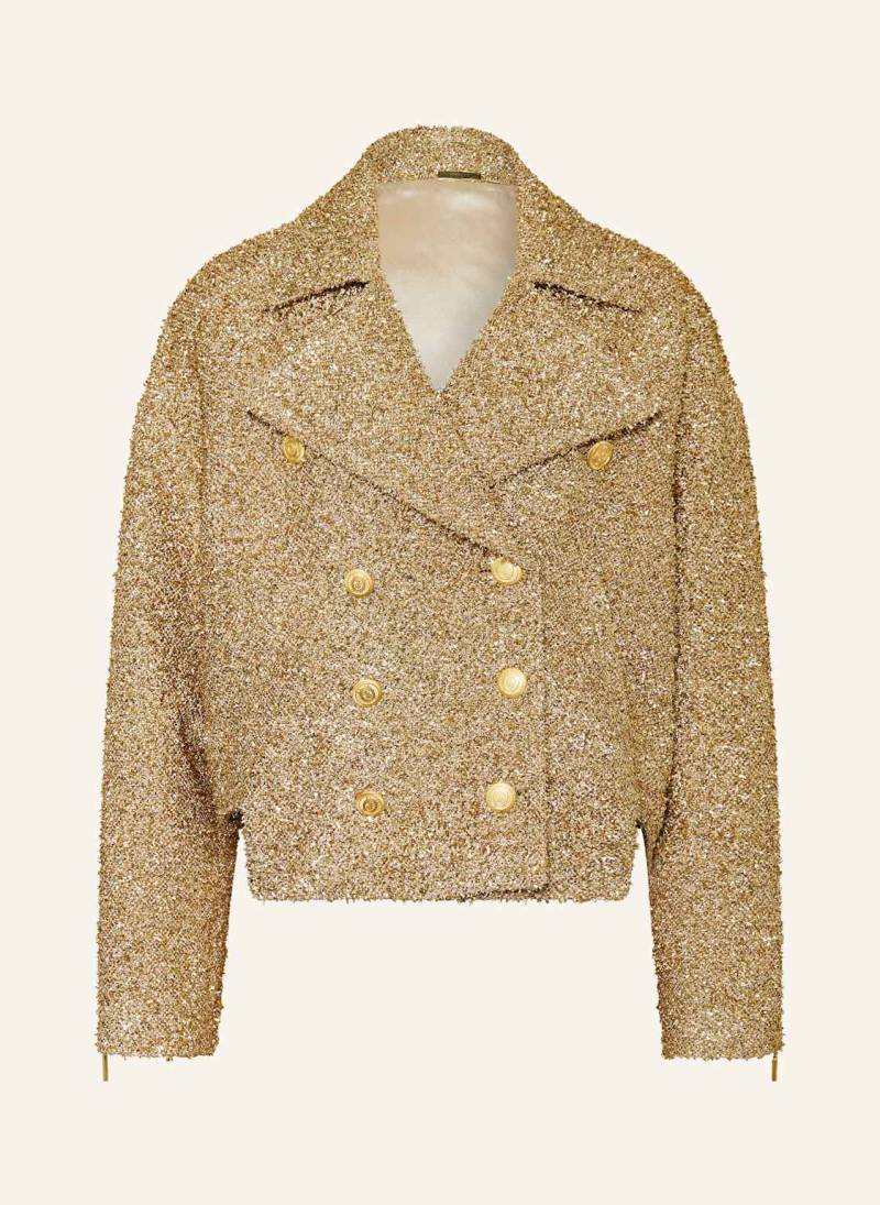 Nvsco Cabanjacke Samantha Mit Glitzergarn gold von NVSCO