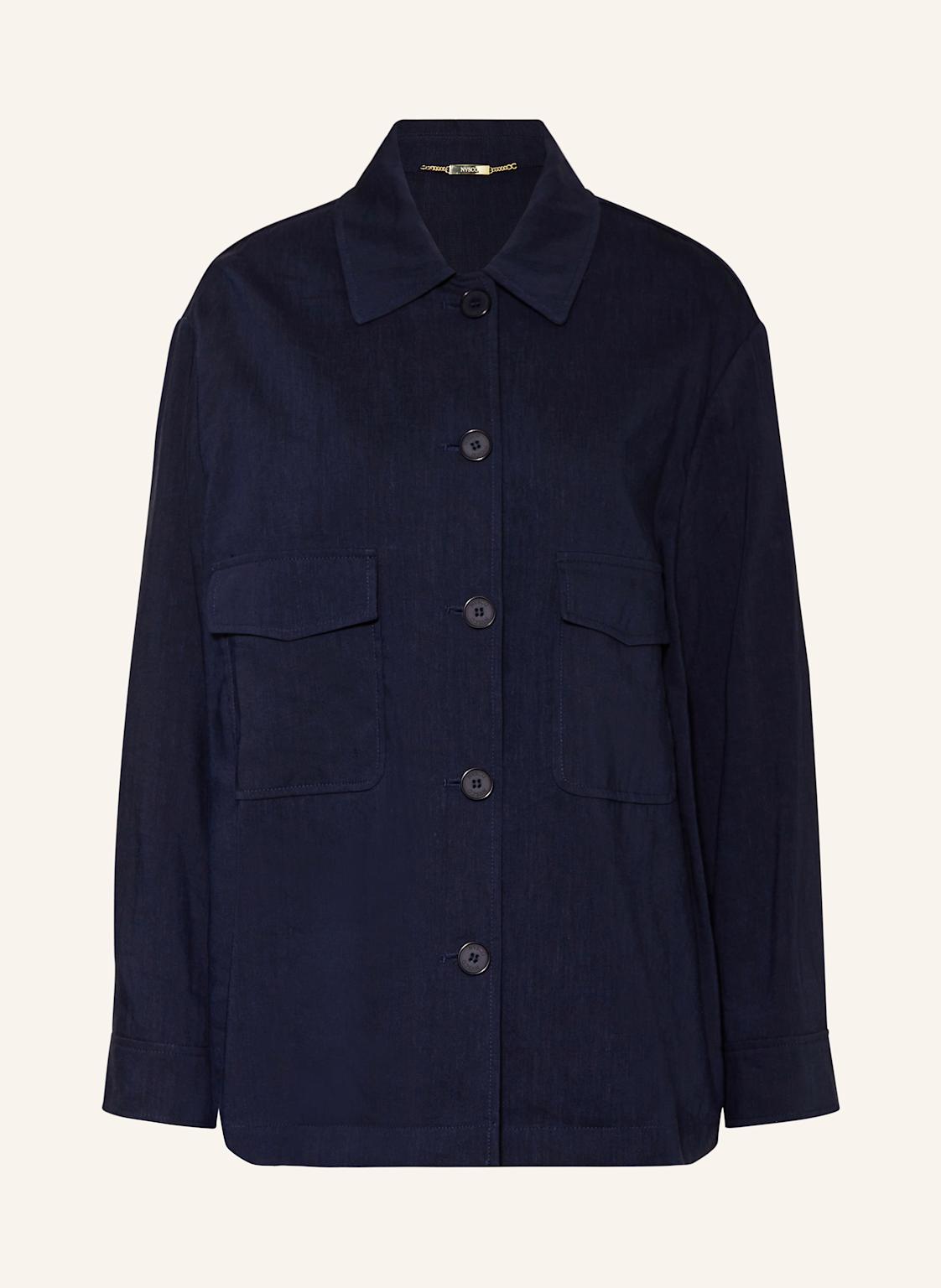 Nvsco Overjacket Giulia Mit Leinen blau Nvsco Overjacket Giulia Mit Leinen blau von NVSCO