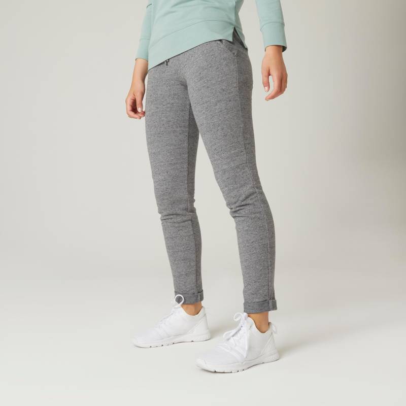 Sporthose - Slim 500 Damen Gewittergrau M von DOMYOS