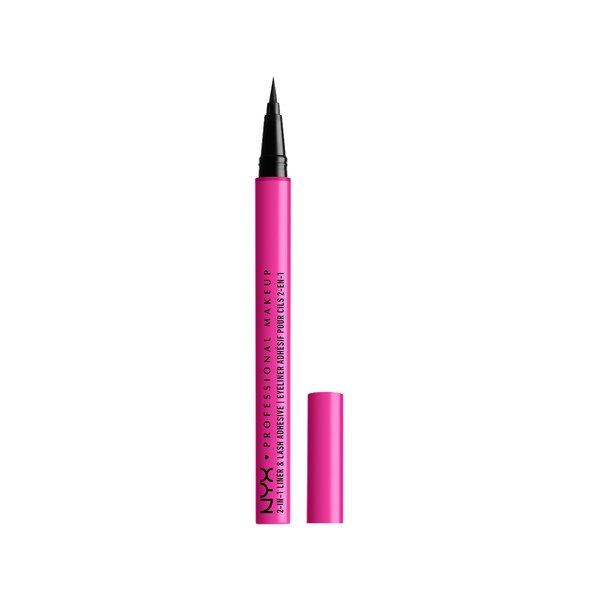 Jumbo Lash! 2-in-1 Liner & Lash Adhesive Damen Baddest Black 1ml von NYX-PROFESSIONAL-MAKEUP