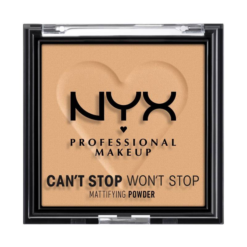 NYX-PROFESSIONAL-MAKEUP - Can’t Stop Won’t Mattifying Powder, Can't Won't Stop, 6 g, Golden von NYX-PROFESSIONAL-MAKEUP