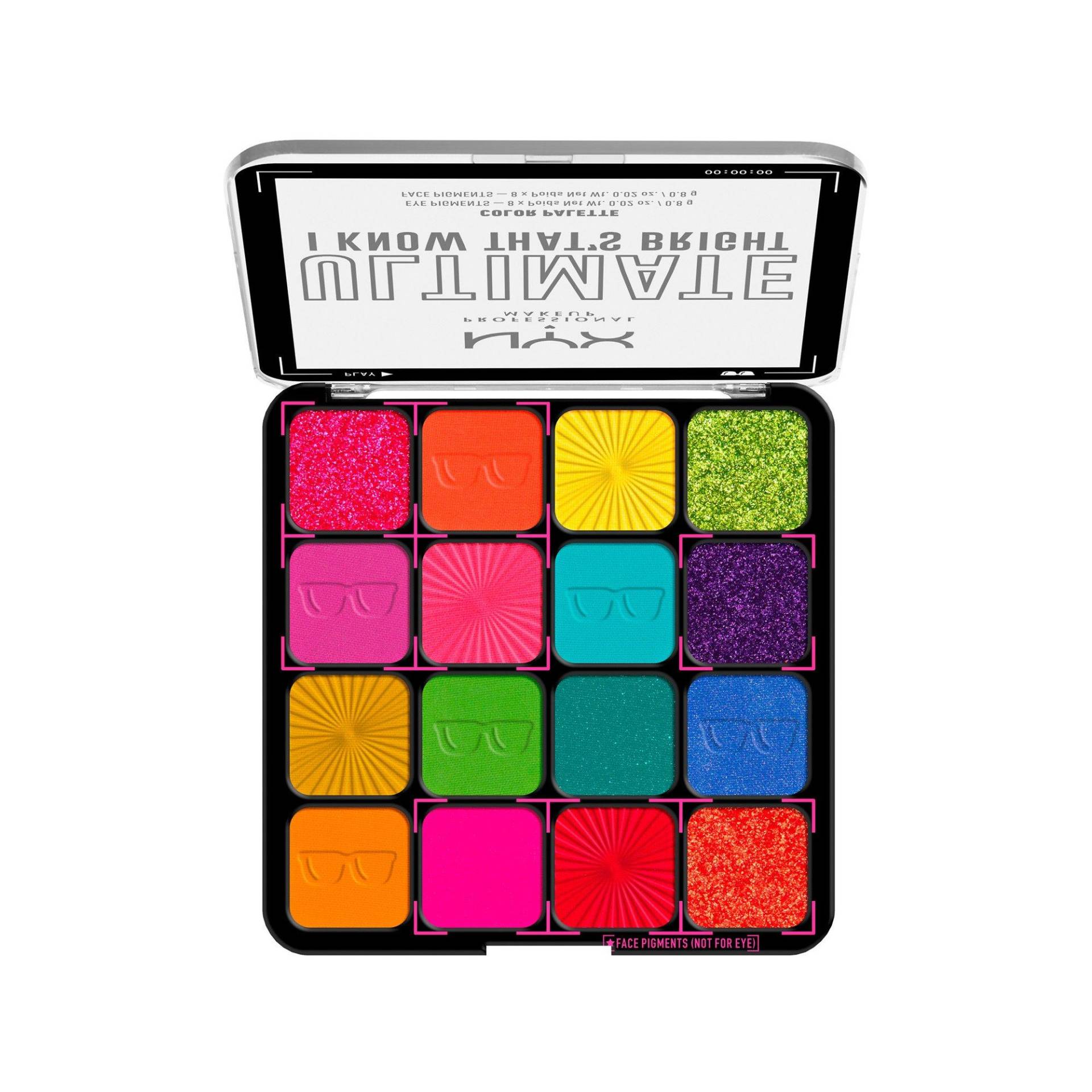 NYX-PROFESSIONAL-MAKEUP - Ultimate Shadow Palette I Know That's Bright, Multicolor von NYX-PROFESSIONAL-MAKEUP