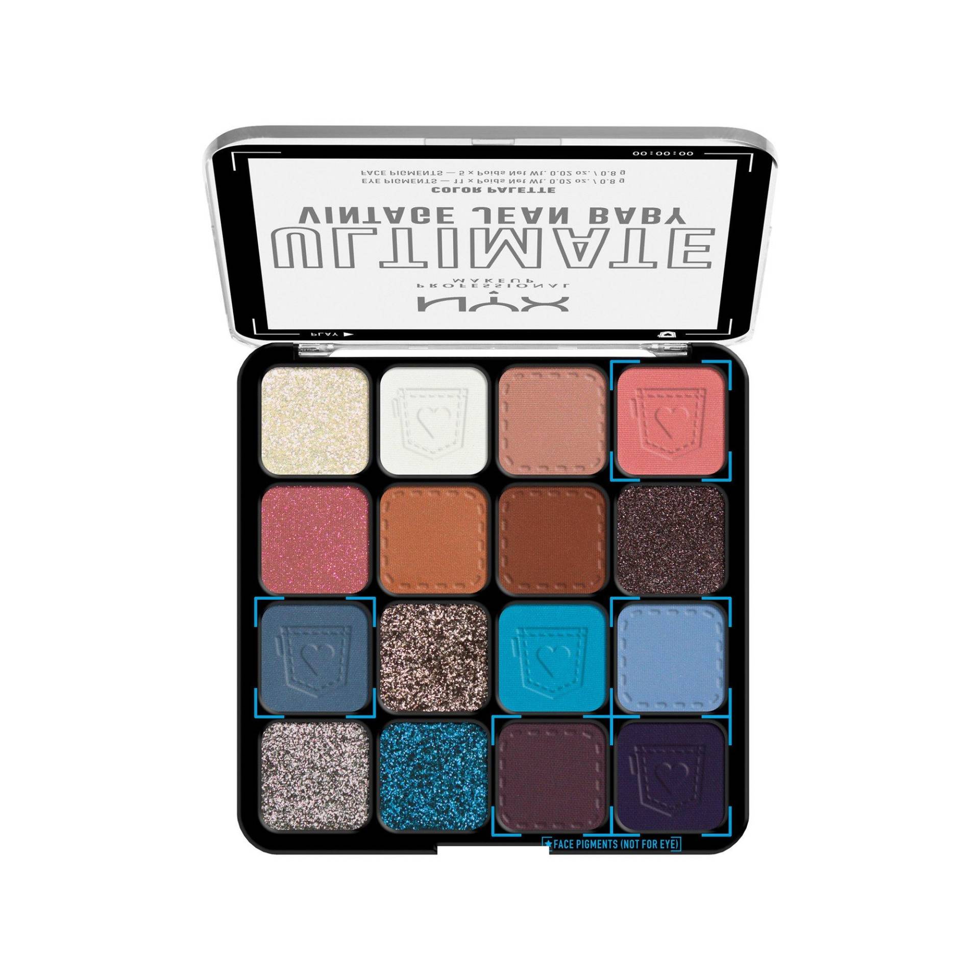 Ultimate Shadow Palette Vintage Jean Baby Damen Multicolor von NYX-PROFESSIONAL-MAKEUP