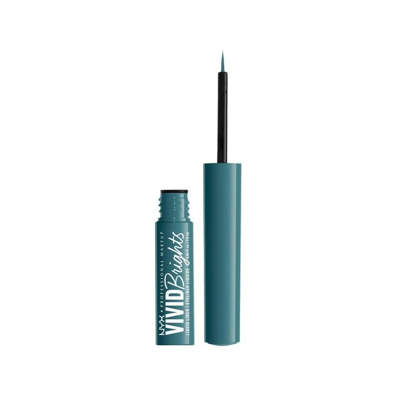 Vivid Bright Liquid Liner Damen  Cyan Simp 2ml von NYX-PROFESSIONAL-MAKEUP