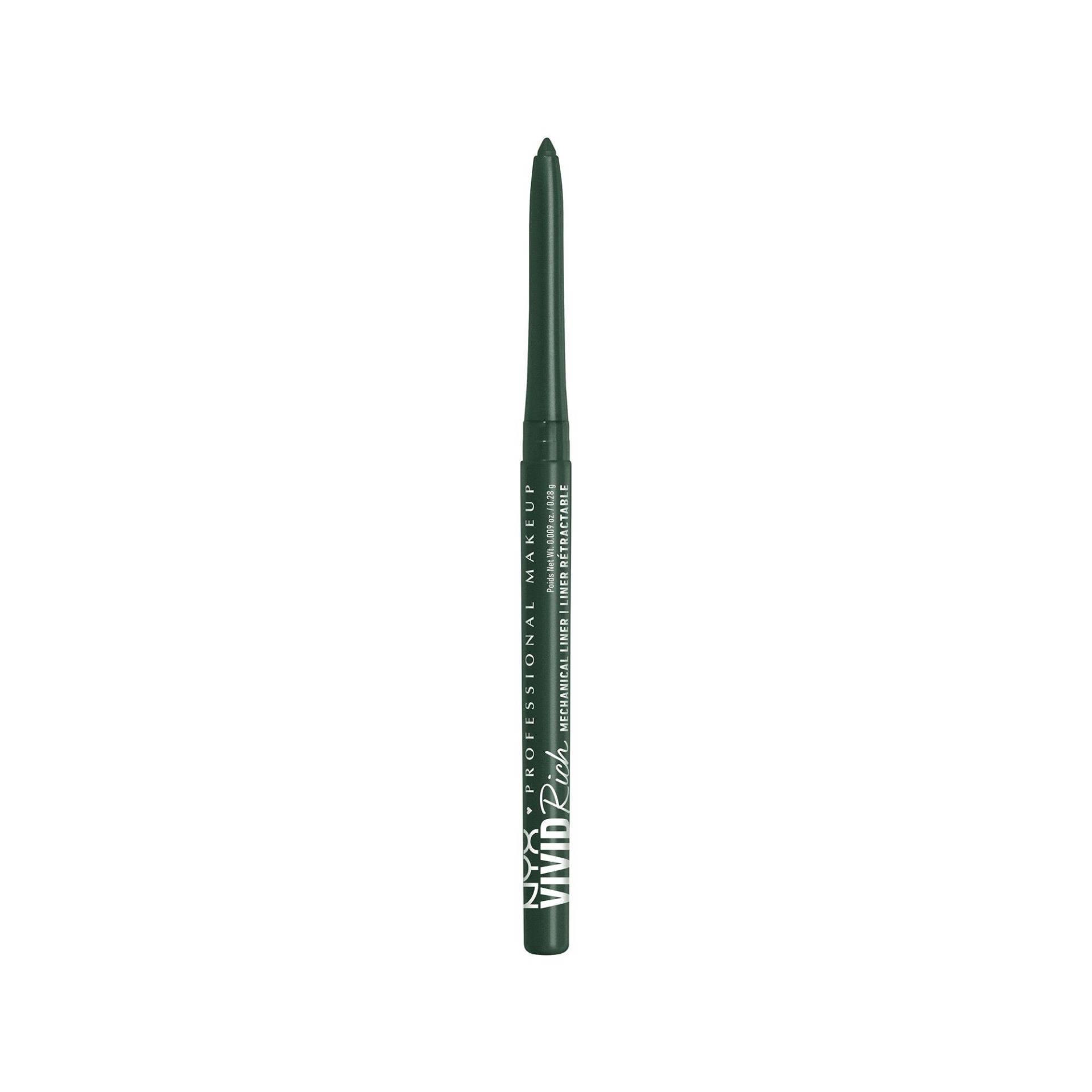 NYX-PROFESSIONAL-MAKEUP - Vivid Rich Mechanical Pencil Eyeliner, 0.28 g,  Emerald Empire von NYX-PROFESSIONAL-MAKEUP