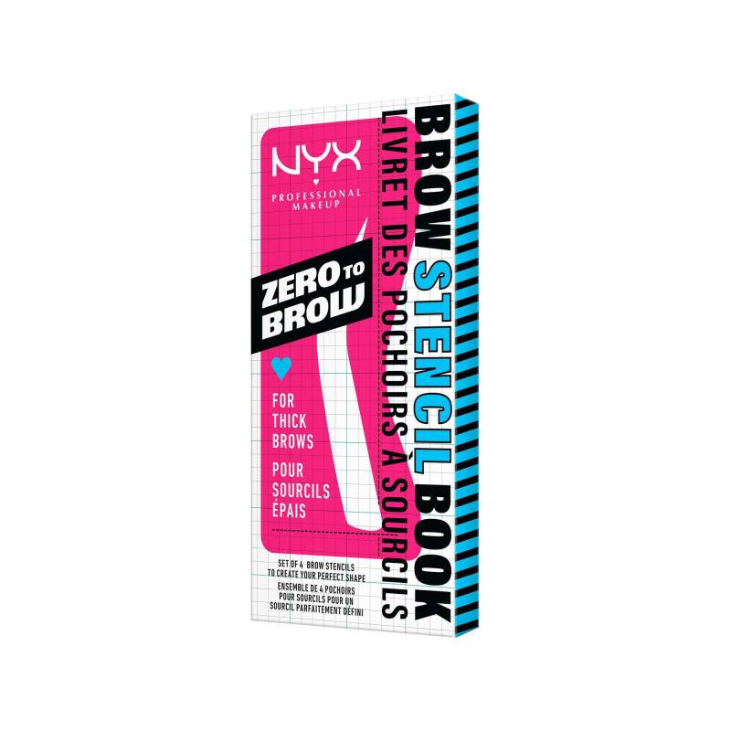 Zero To Brow Stencil Thick Brow Damen von NYX-PROFESSIONAL-MAKEUP