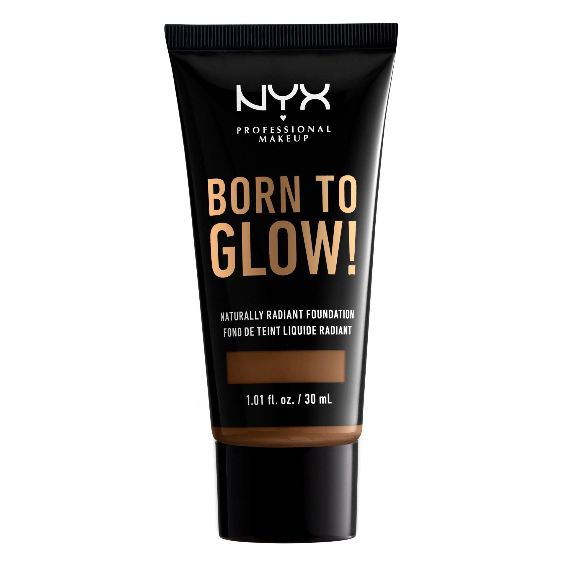 NYX-PROFESSIONAL-MAKEUP - Born To Glow Naturally Radiant Foundation, Glow, 43 g, Mocha von NYX-PROFESSIONAL-MAKEUP