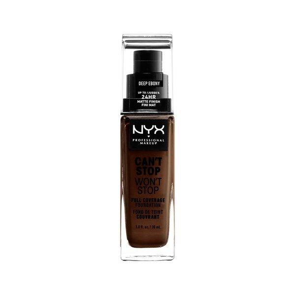 Full Coverage Foundation - Can't Stop Won't Stop Damen Deep Ebony ONE SIZE von NYX-PROFESSIONAL-MAKEUP