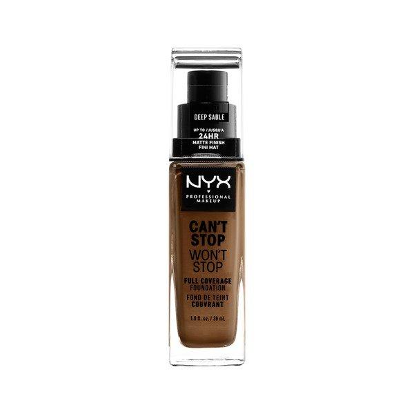 Full Coverage Foundation - Can't Stop Won't Stop Damen Deep Sable ONE SIZE von NYX-PROFESSIONAL-MAKEUP