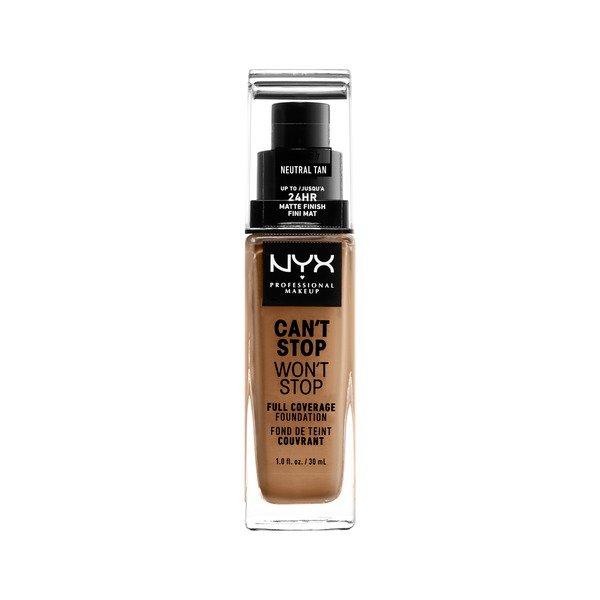 Full Coverage Foundation - Can't Stop Won't Stop Damen Natural Tan ONE SIZE von NYX-PROFESSIONAL-MAKEUP