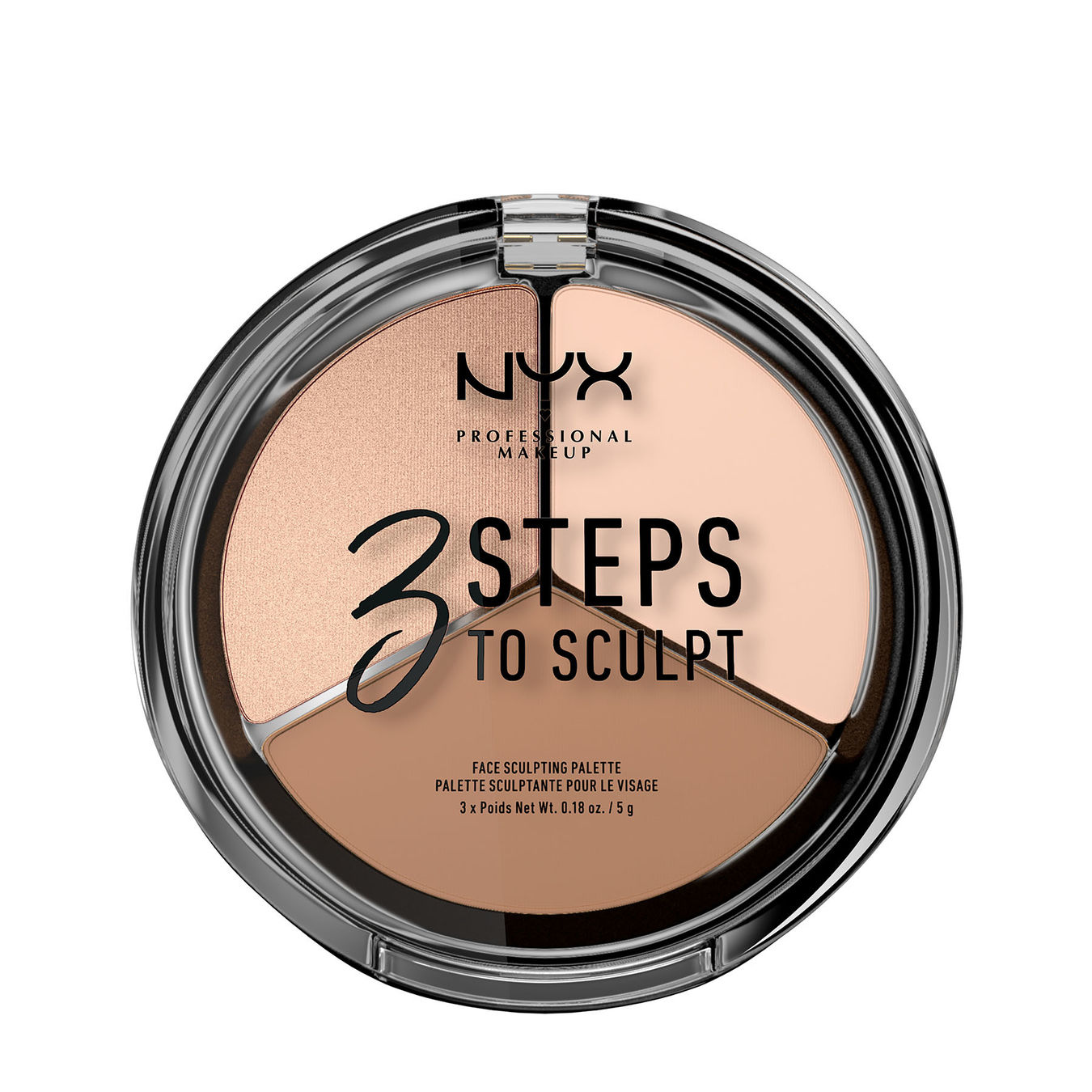 NYX Professional Makeup 3 Steps To Sculpt Face Sculpting Palette 1ST von NYX Professional Makeup