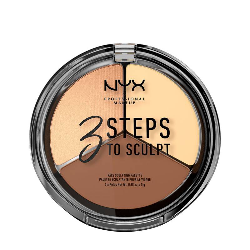 NYX Professional Makeup 3 Steps To Sculpt Face Sculpting Palette 1ST von NYX Professional Makeup