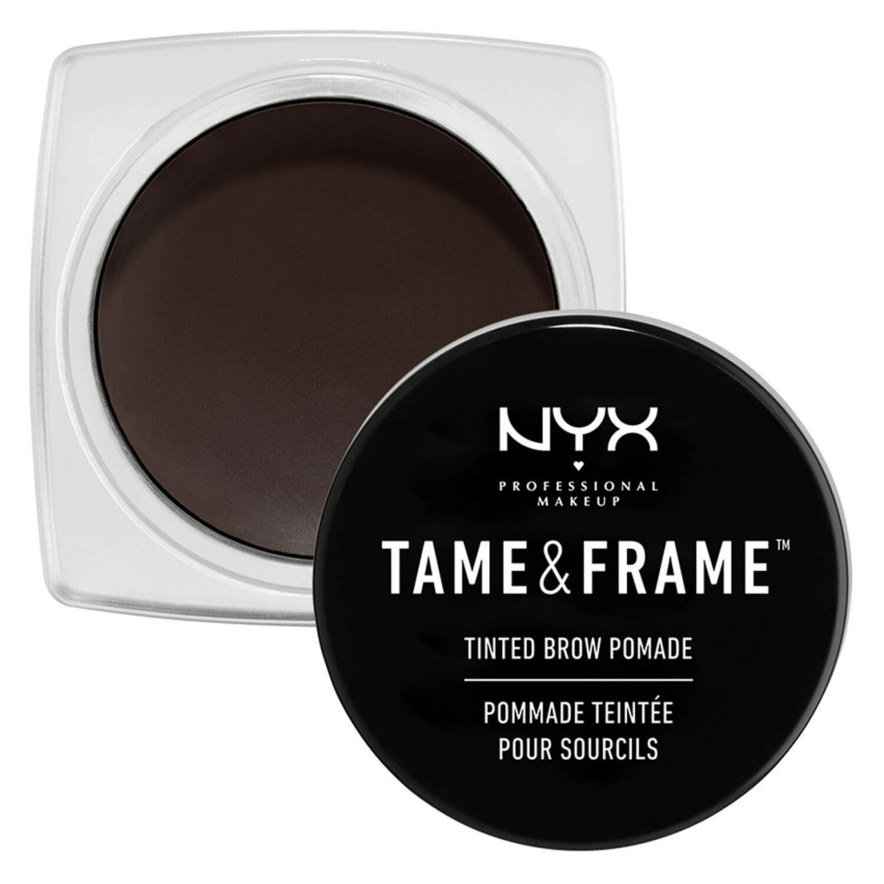 Tame & Frame - Tinted Brow Pomade Black von NYX Professional Makeup