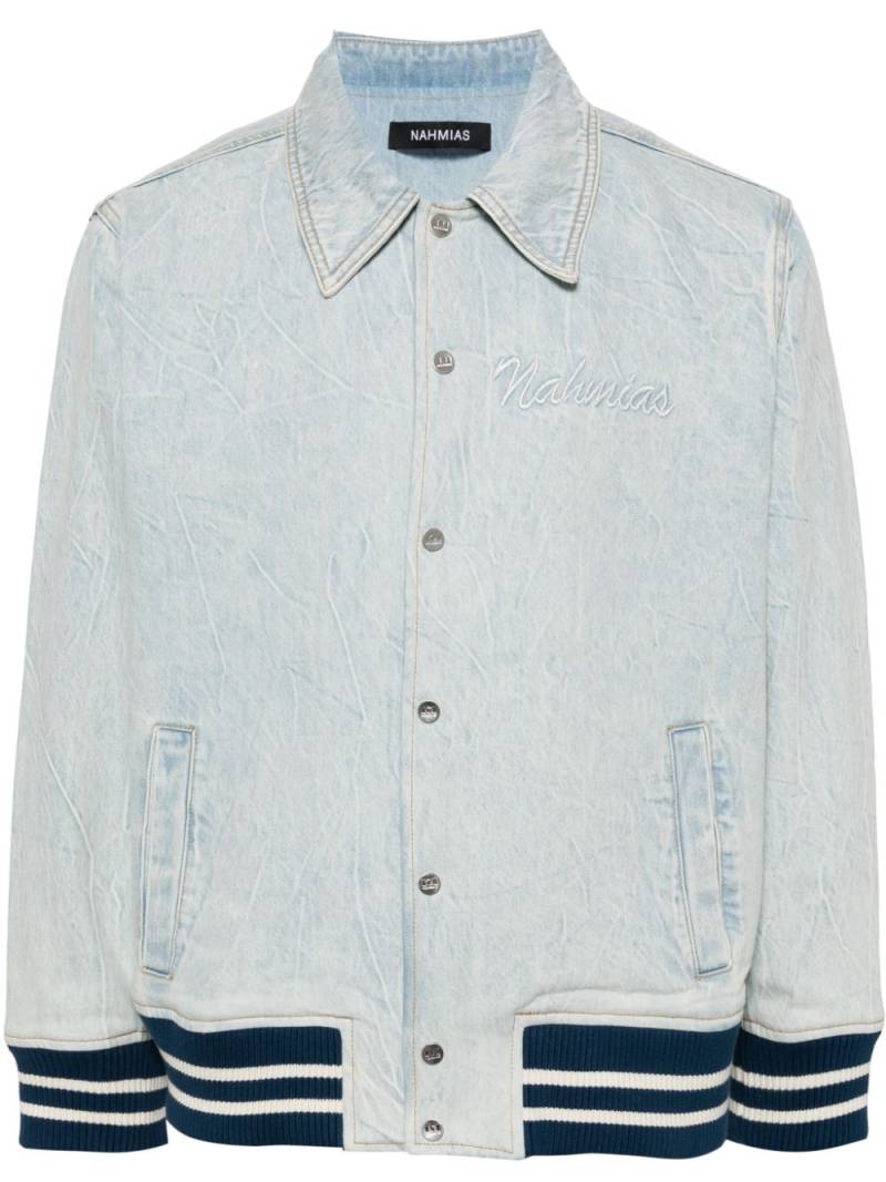 Nahmias Miracle Academy denim bomber jacket - Blue von Nahmias