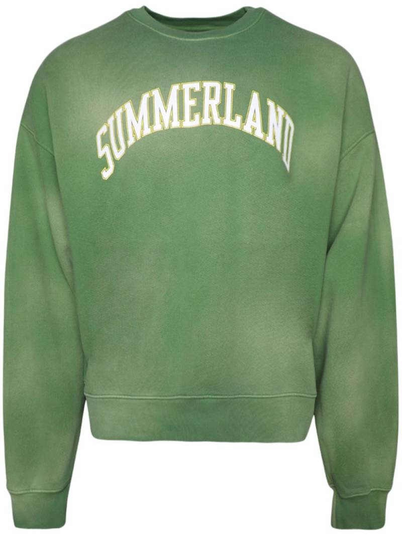 Nahmias Summerland Collegiate cotton sweatshirt - Green von Nahmias