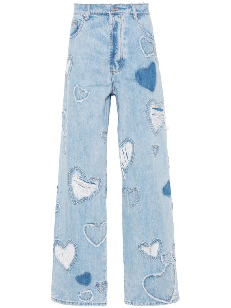 Nahmias patchwork wide-leg jeans - Blue von Nahmias