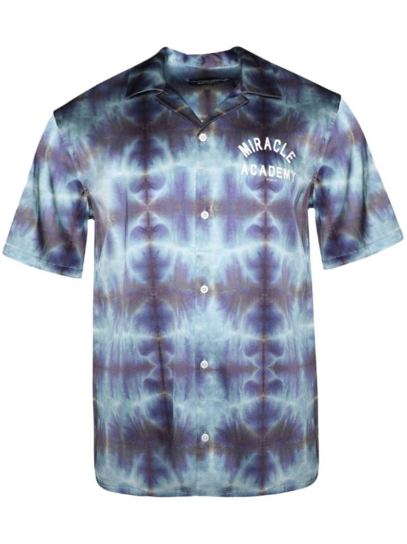 Nahmias tie-dye satin shirt - Blue von Nahmias