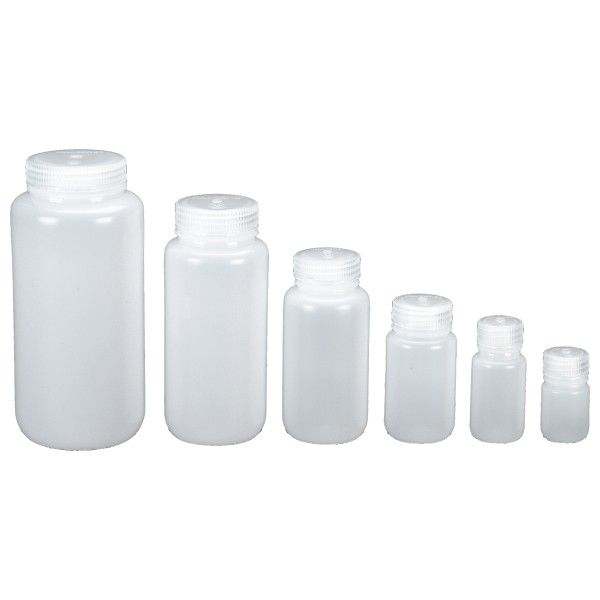 Nalgene - Weithalsflasche Rund Gr 125 ml - Hals Ø 28 mm grau/weiß von Nalgene