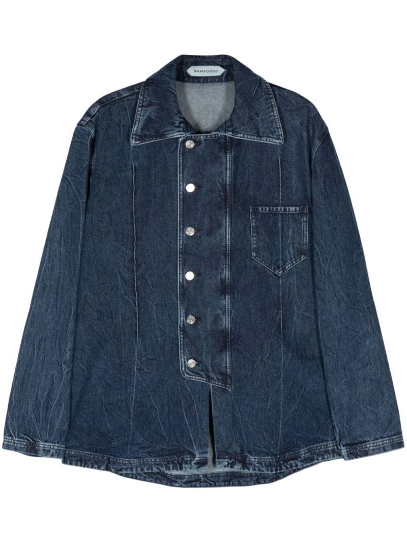 Namacheko Manni button-up denim shirt - Blue von Namacheko