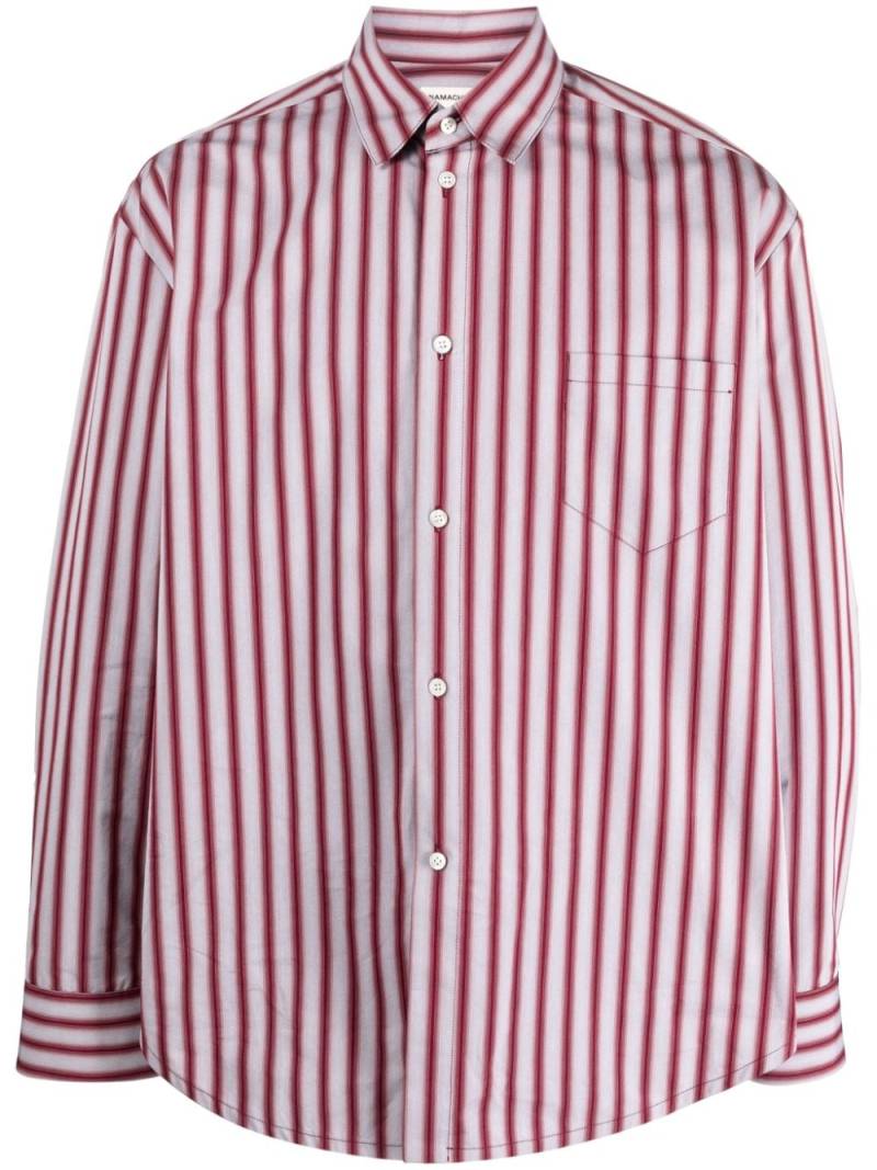 Namacheko striped cotton shirt - White von Namacheko