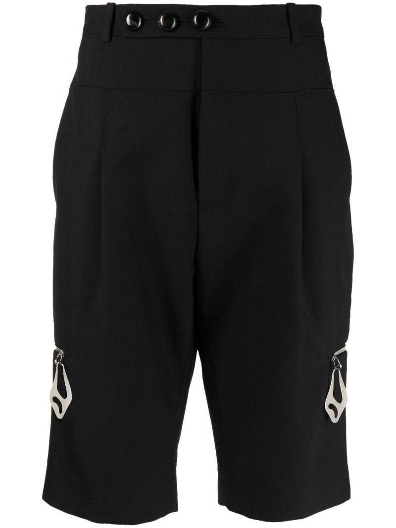 Namacheko zip-detail tailored shorts - Black von Namacheko