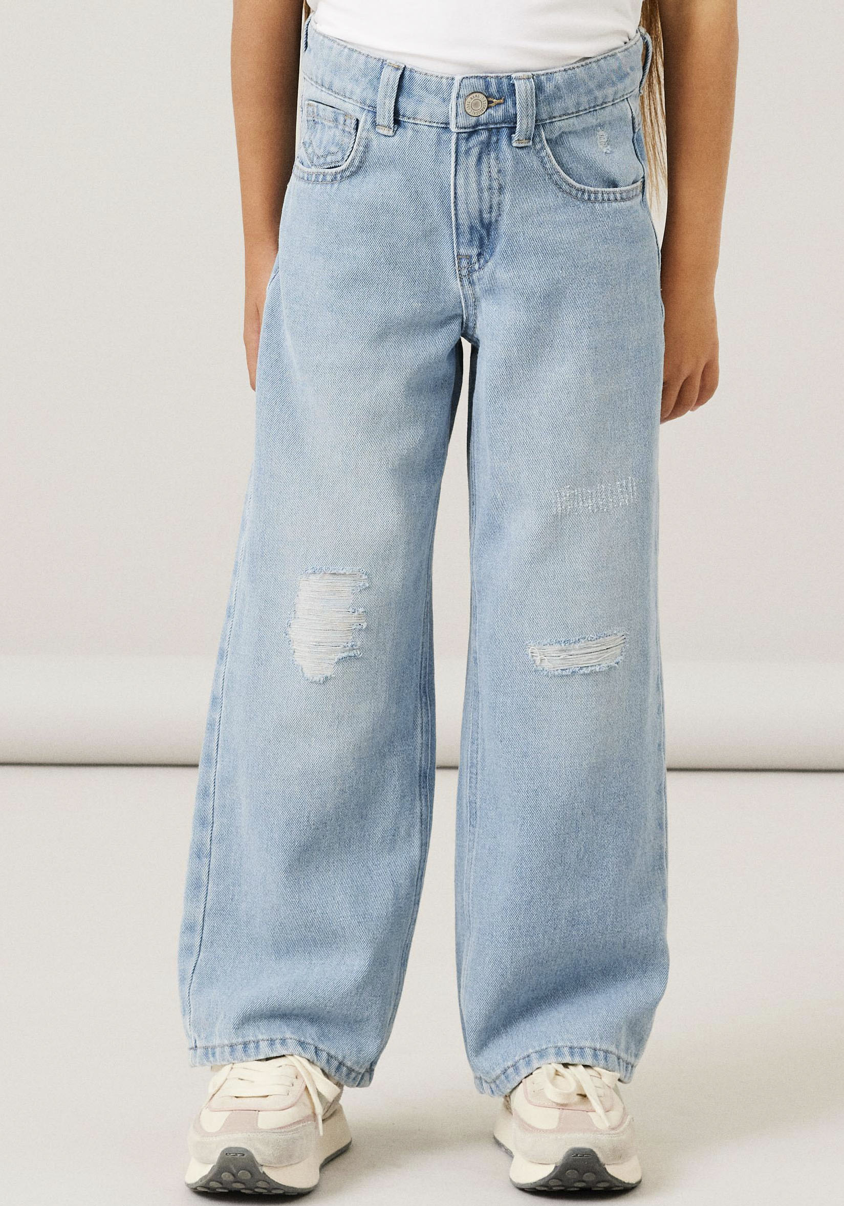 Name It 5-Pocket-Jeans »NKFROSE HW WIDE JEANS 141«, mit Destroyed Effekt von Name It