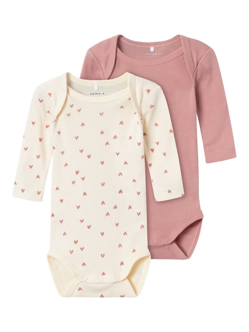 Name It Body »NBFBODY 2P LS BUTTERCREAM HEARTS NOOS« von Name It