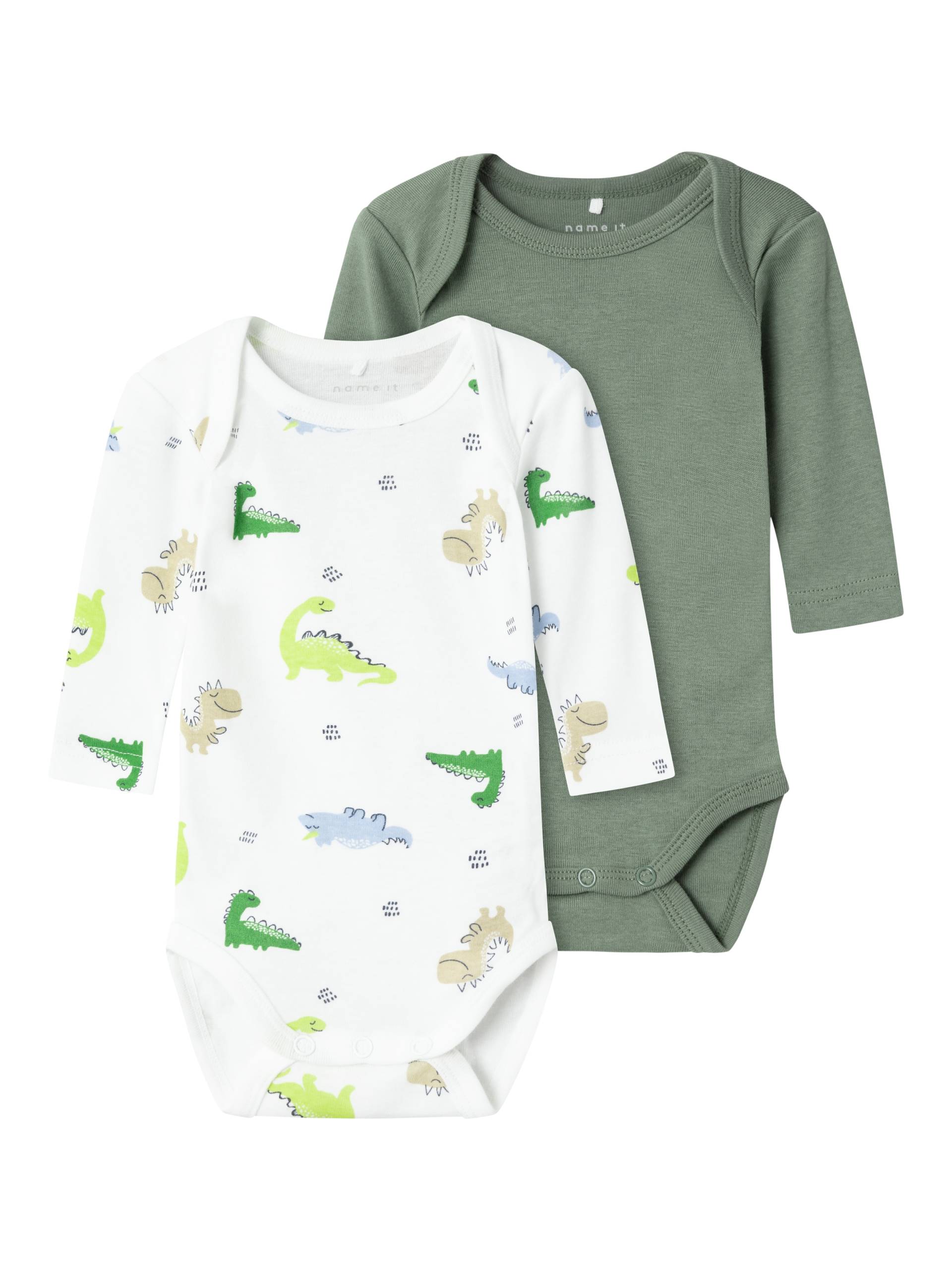 Name It Body »NBMBODY 2P LS WILD LIME DINO NOOS« von Name It