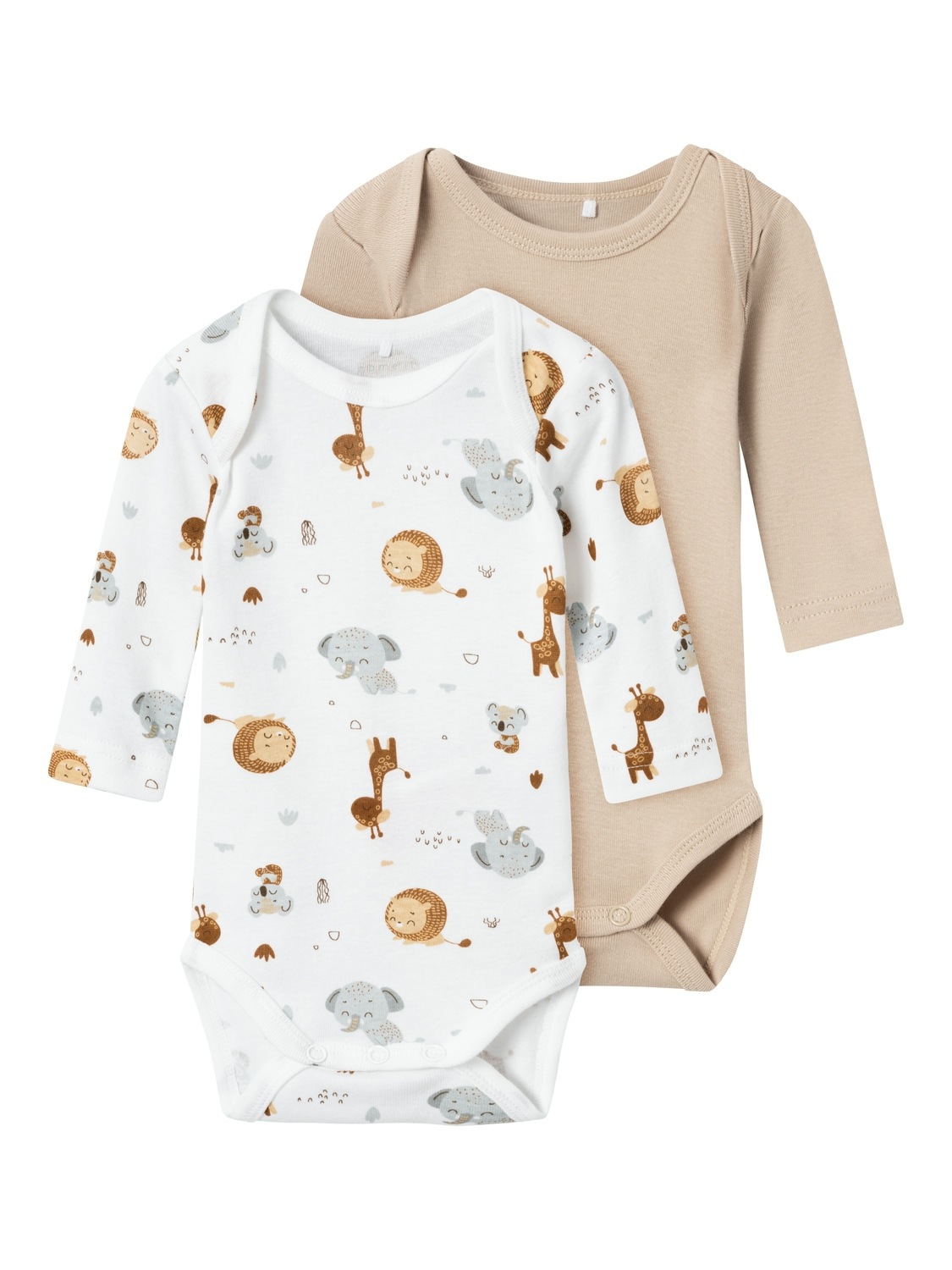 Name It Body »NBNBODY 2P LS BEIGE ANIMAL NOOS« von Name It