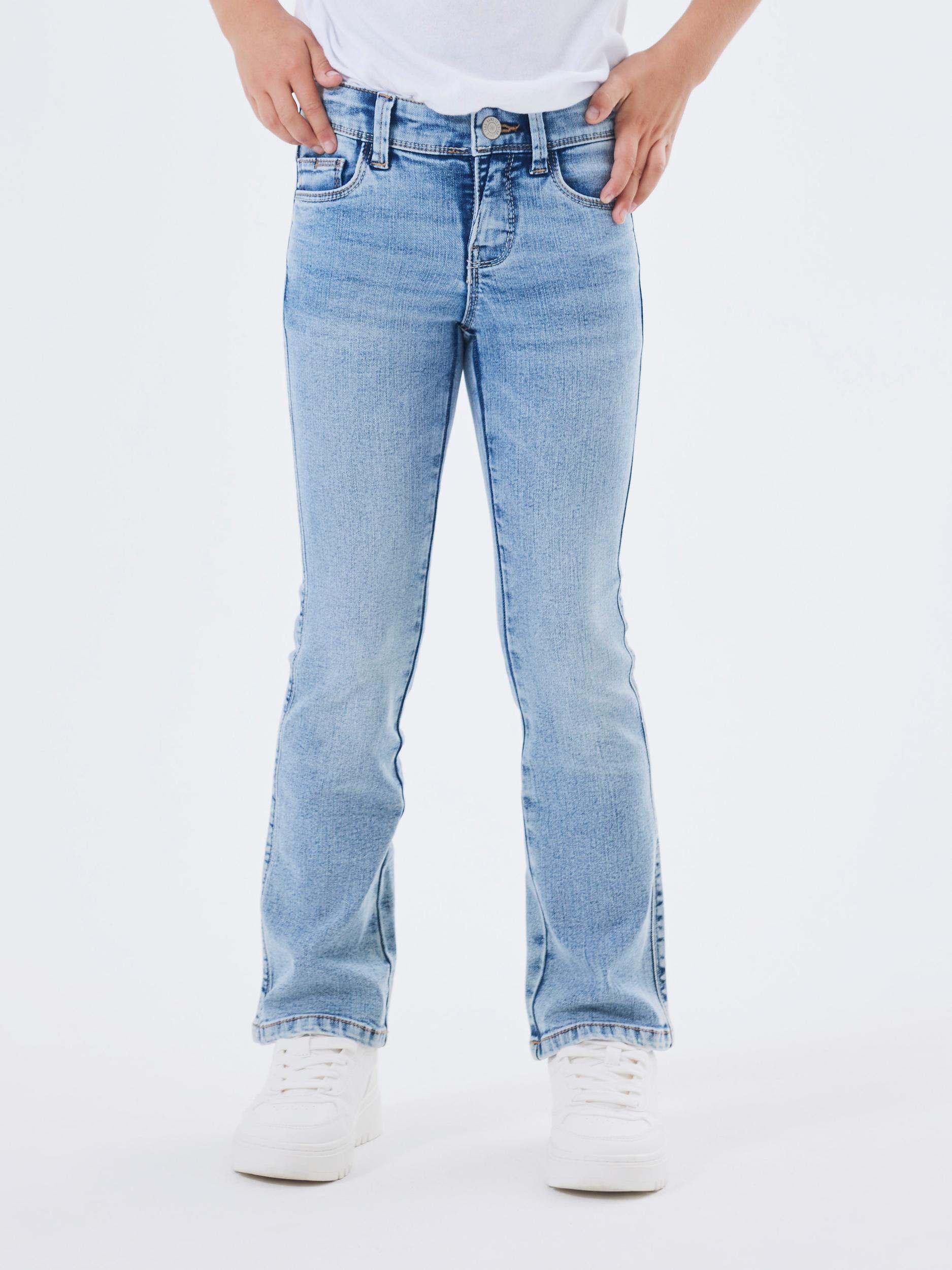 Name It Bootcut-Jeans »NKFPOLLY SKINNY BOOT JEANS 1142-AU NOOS«, mit Stretch Name It Bootcut-Jeans »NKFPOLLY SKINNY BOOT JEANS 1142-AU NOOS«, mit Stretch von Name It