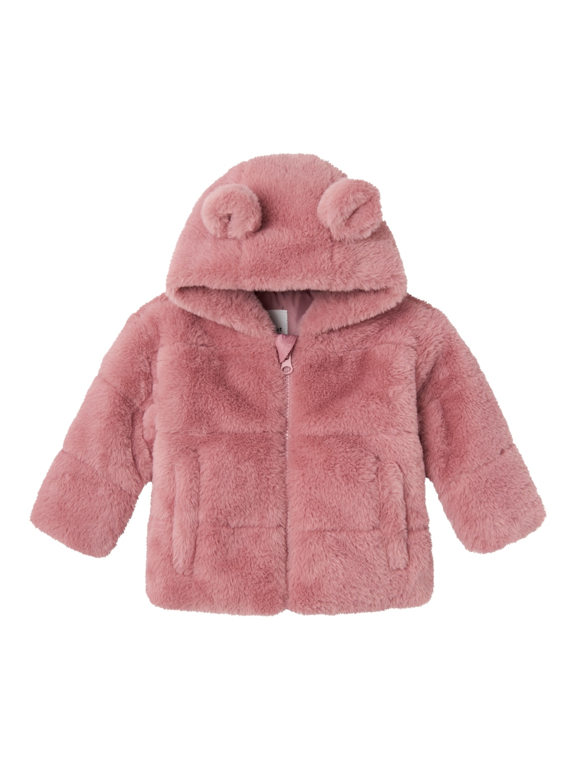 Name It Kapuzenplüschjacke »NBFMILA FAUX FUR JACKET HOOD PB«, mit Kapuze von Name It