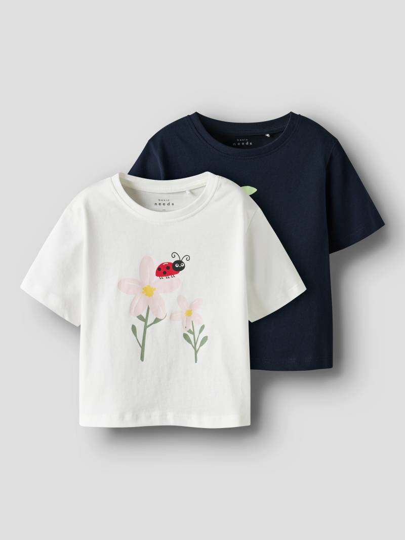 Name It Kurzarmshirt »NMFVILINSE 2P SS NREG SHORT TOP«, (Packung, 2 tlg.) von Name It